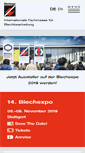 Mobile Screenshot of blechexpo-messe.de